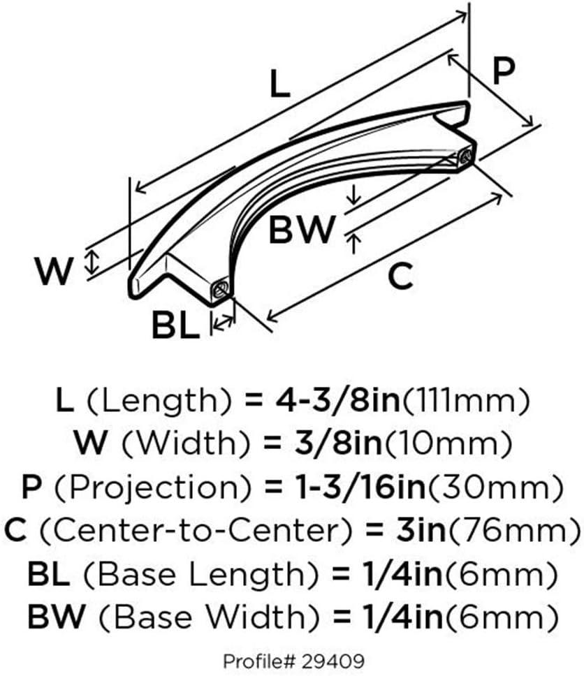 Essential'Z 3" Center to Center Arch Pull
