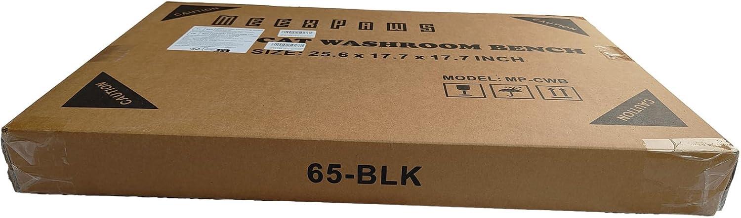 MEEXPAWS Cat Litter Box Enclosure Furniture Hidden, Cat Washroom Bench Storage Cabinet Small 19.7'' x 19.7'' x 19.7''| Dog Proof | Waterproof Inside | Easy Clean | Easy Assembly | Odor Control(Grey)