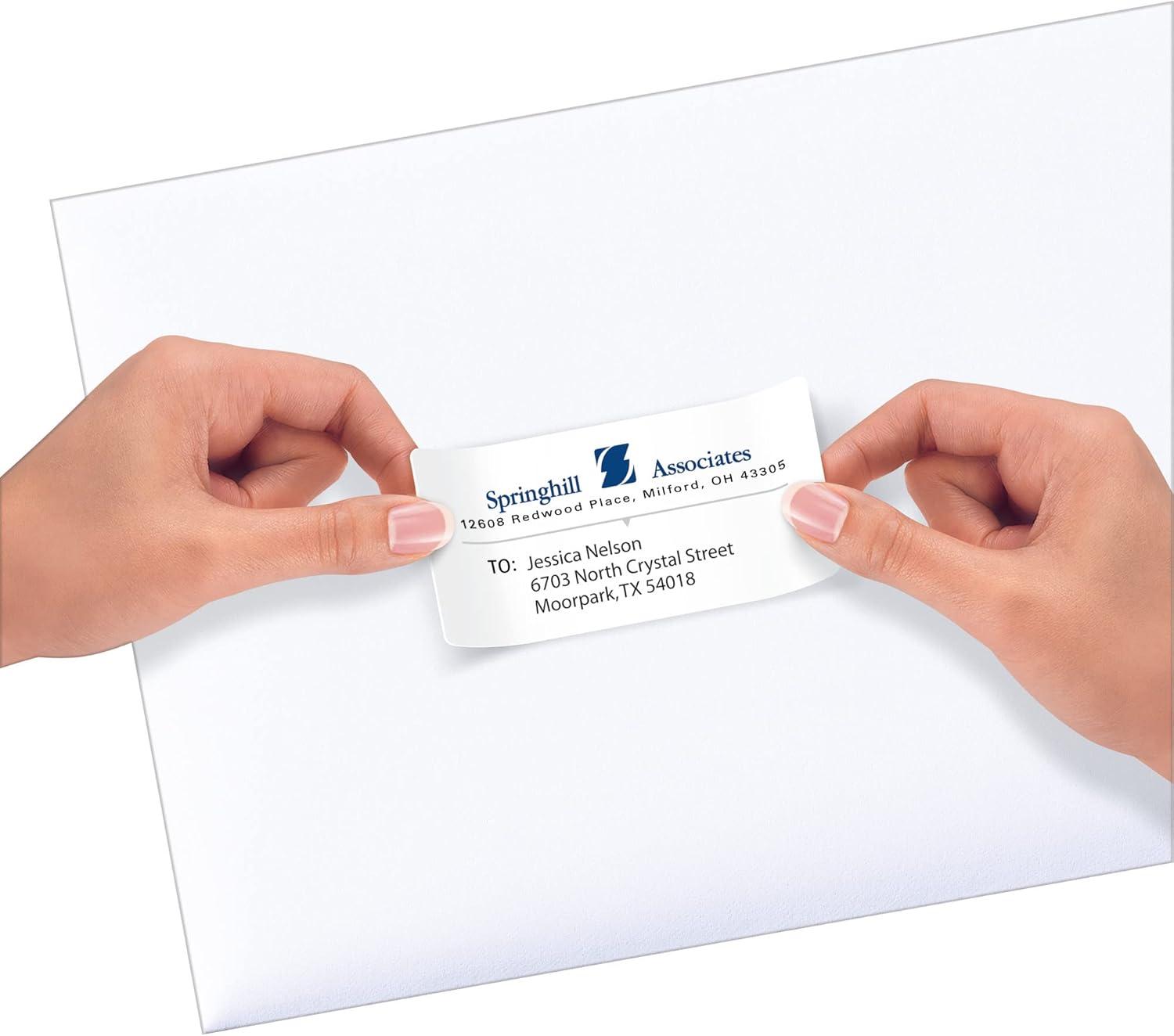 Avery Repositionable Shipping Labels, Sure Feed Technology, Repositionable Adhesive, 2" x 4", 250 Labels (58163)