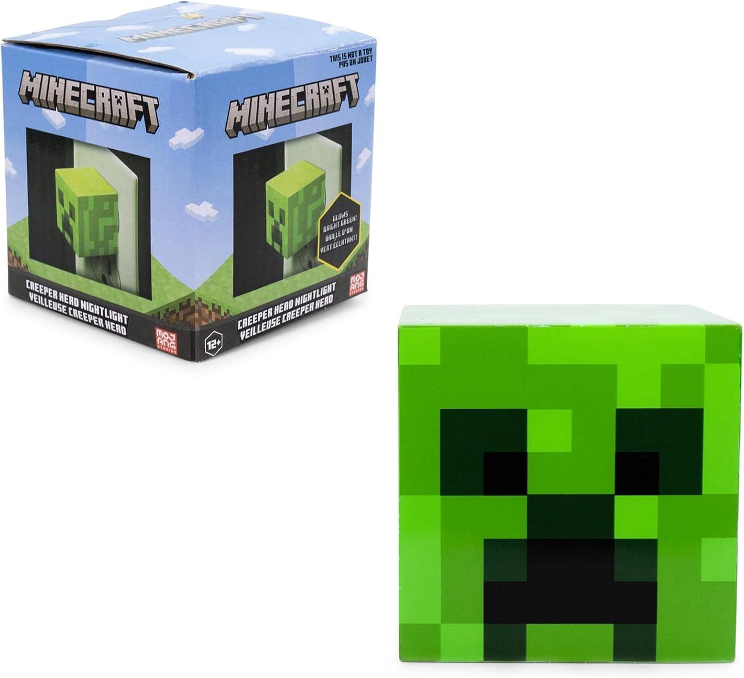 Ukonic Minecraft Green Creeper Plug-In Nightlight with Auto Dusk to Dawn Sensor