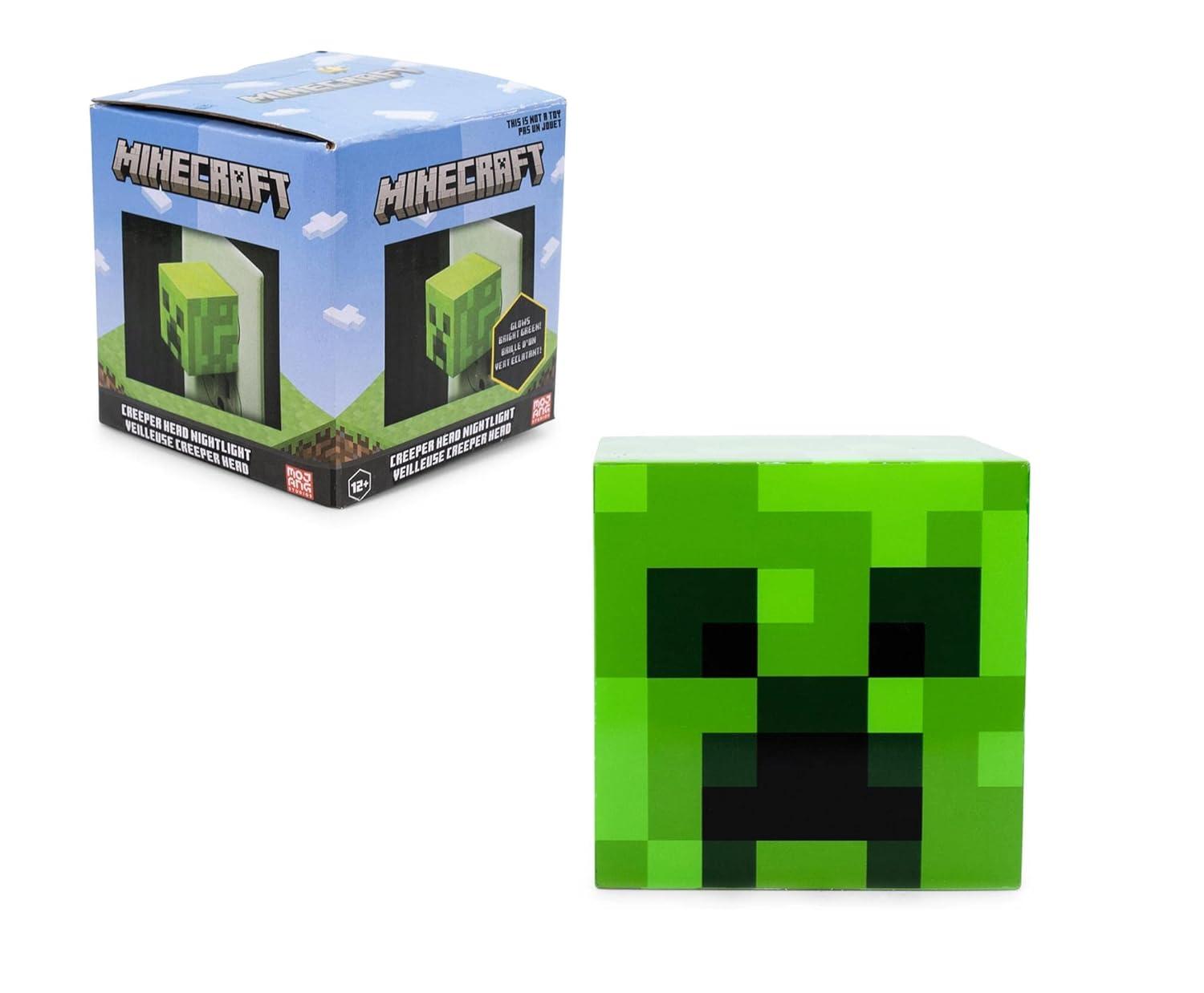 Ukonic Minecraft Green Creeper Plug-In Nightlight with Auto Dusk to Dawn Sensor