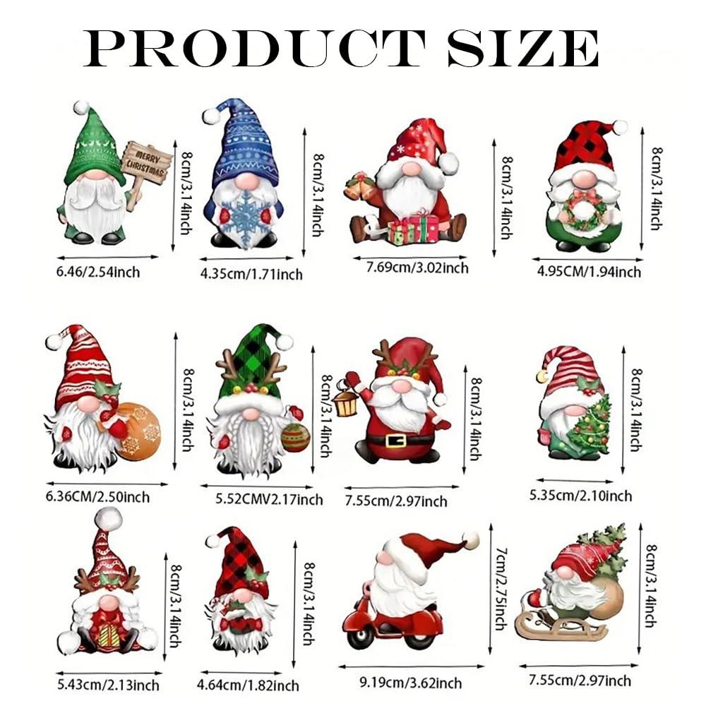 dajkiuy Clearance 24pcs Christmas Gnome Wooden Hanging Ornaments,Wood Hanging Decor for Christmas Tree Decorations Gnome Santa Doll Hanging Craft Holiday Party Supplies
