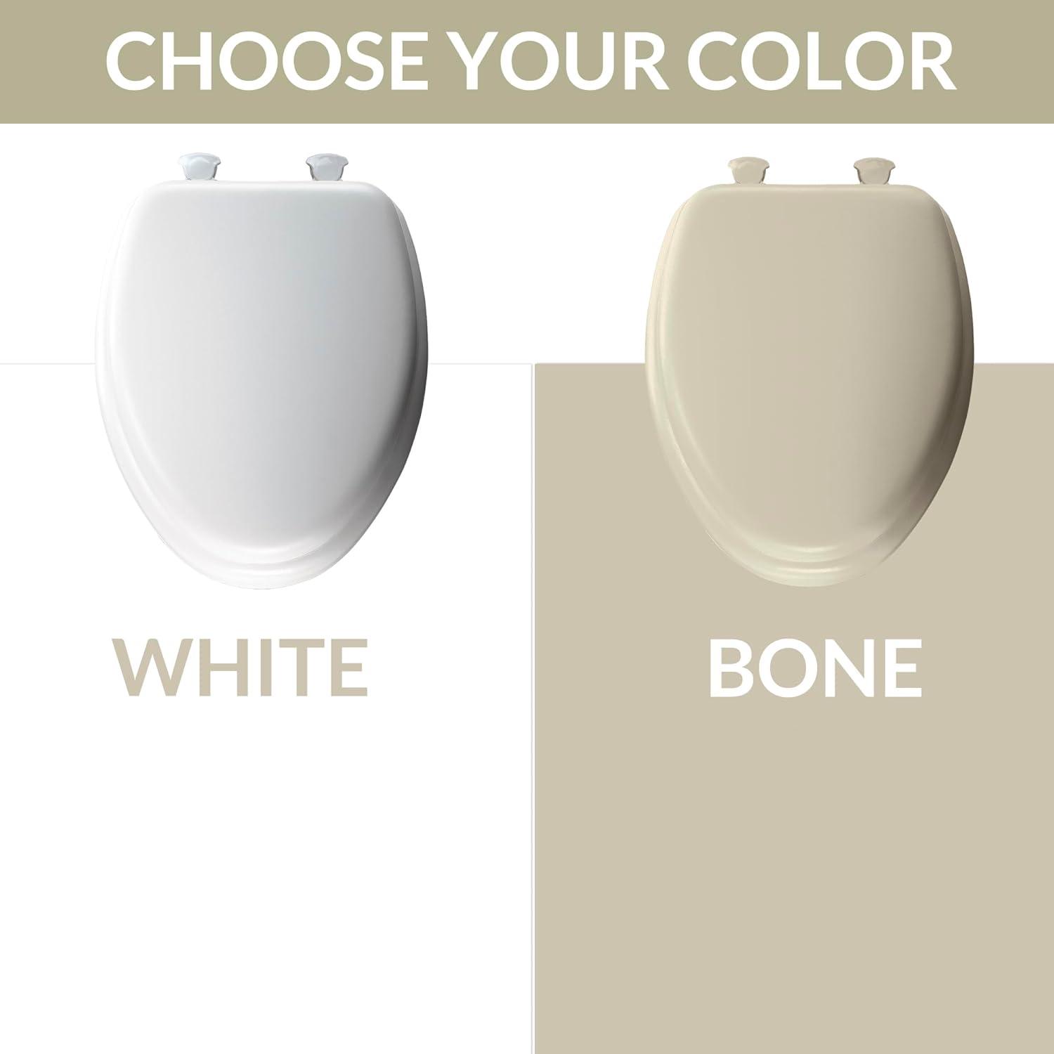 Bemis 274520 Elongated Soft Toilet Seat, White