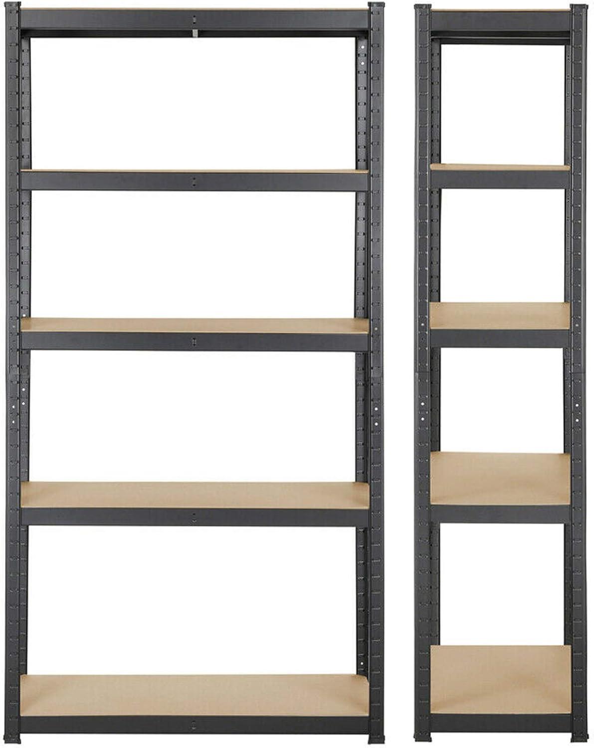 Dayplus 5-Shelf Heavy Duty Metal Muscle Rack Garage Shelving Storage Rack 150CM Shelf