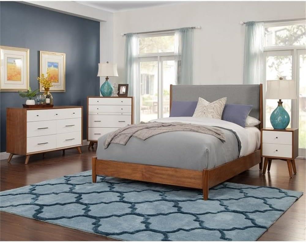 Williams 2 - Drawer Nightstand in Acorn/White