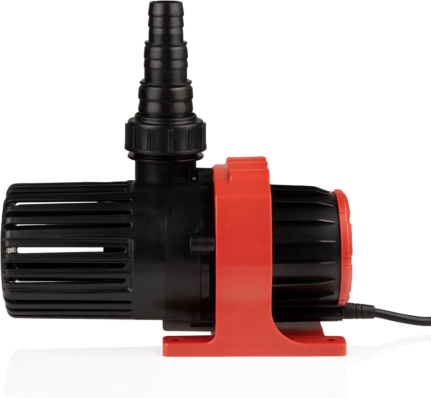 5300GPH Black and Red Ceramic Pond Pump with Controller