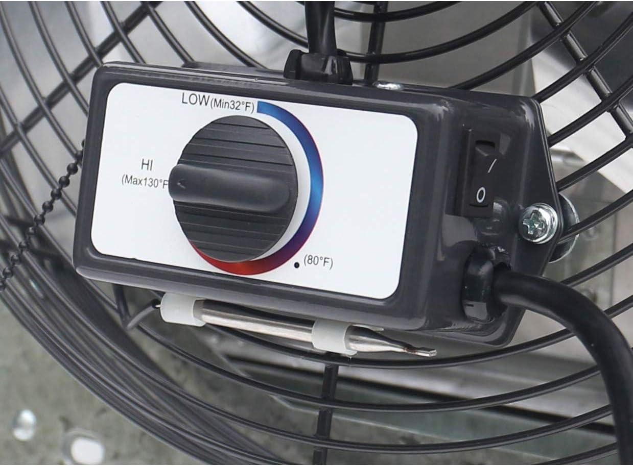 iLiving ILG8SF14V-T 14 Inch 3 Speed Attic Garage Growing Ventilation Exhaust Fan