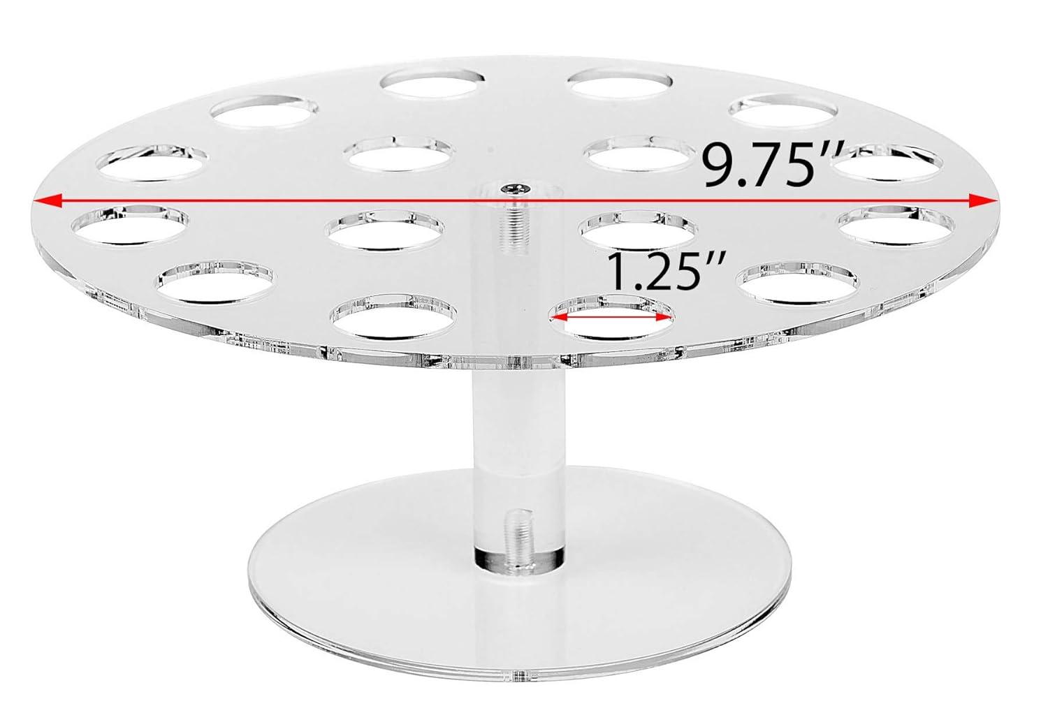 Jusalpha Clear Acrylic Ice Cream Cone/Sushi Hand Roll Stand Holder Christmas Halloween Candy Decorative (Capacity: 24)