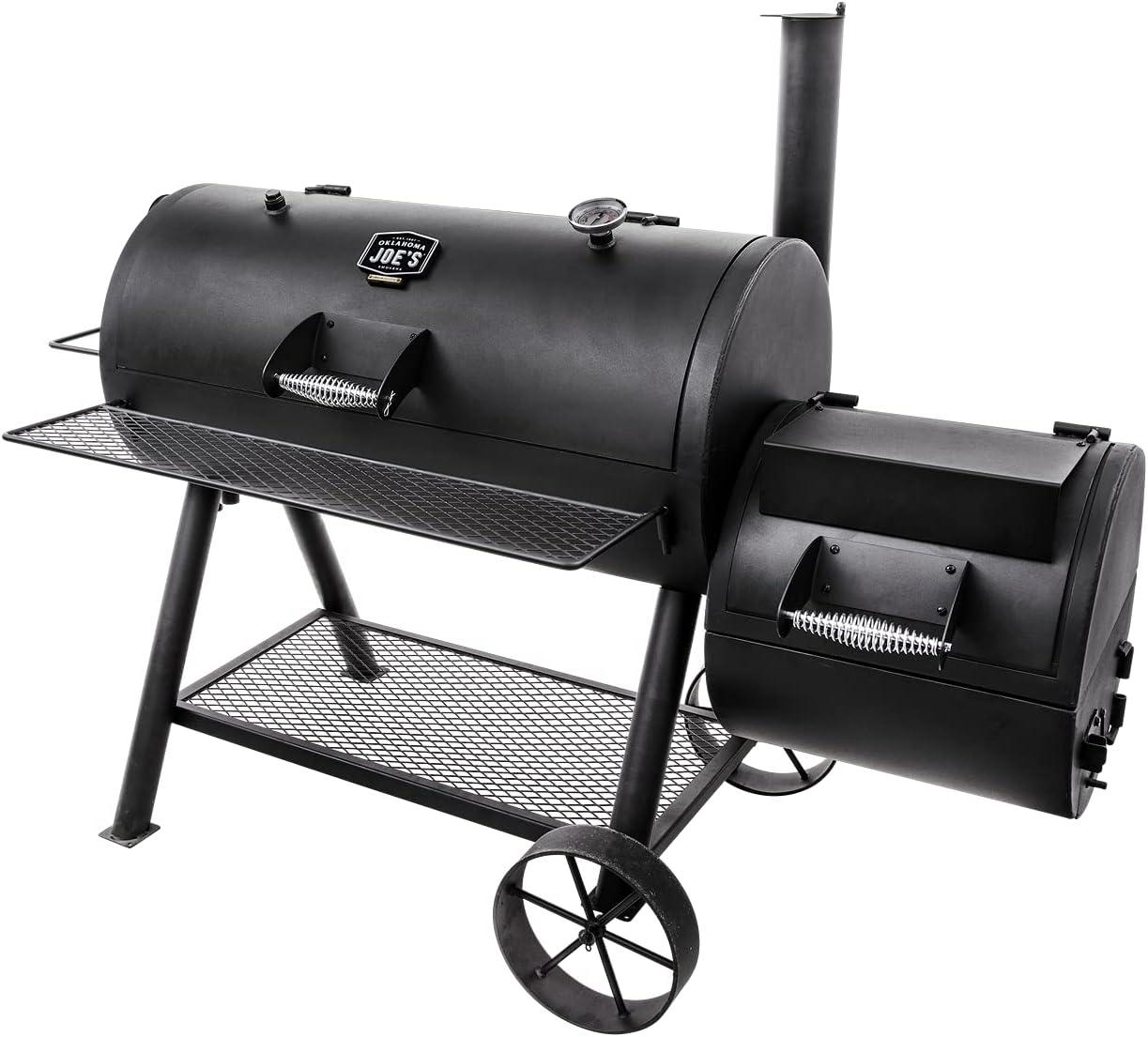 Oklahoma Joe's Oklahoma Joe's 1060 sq. in. Longhorn Reverse Flow Offset Smoker, Black