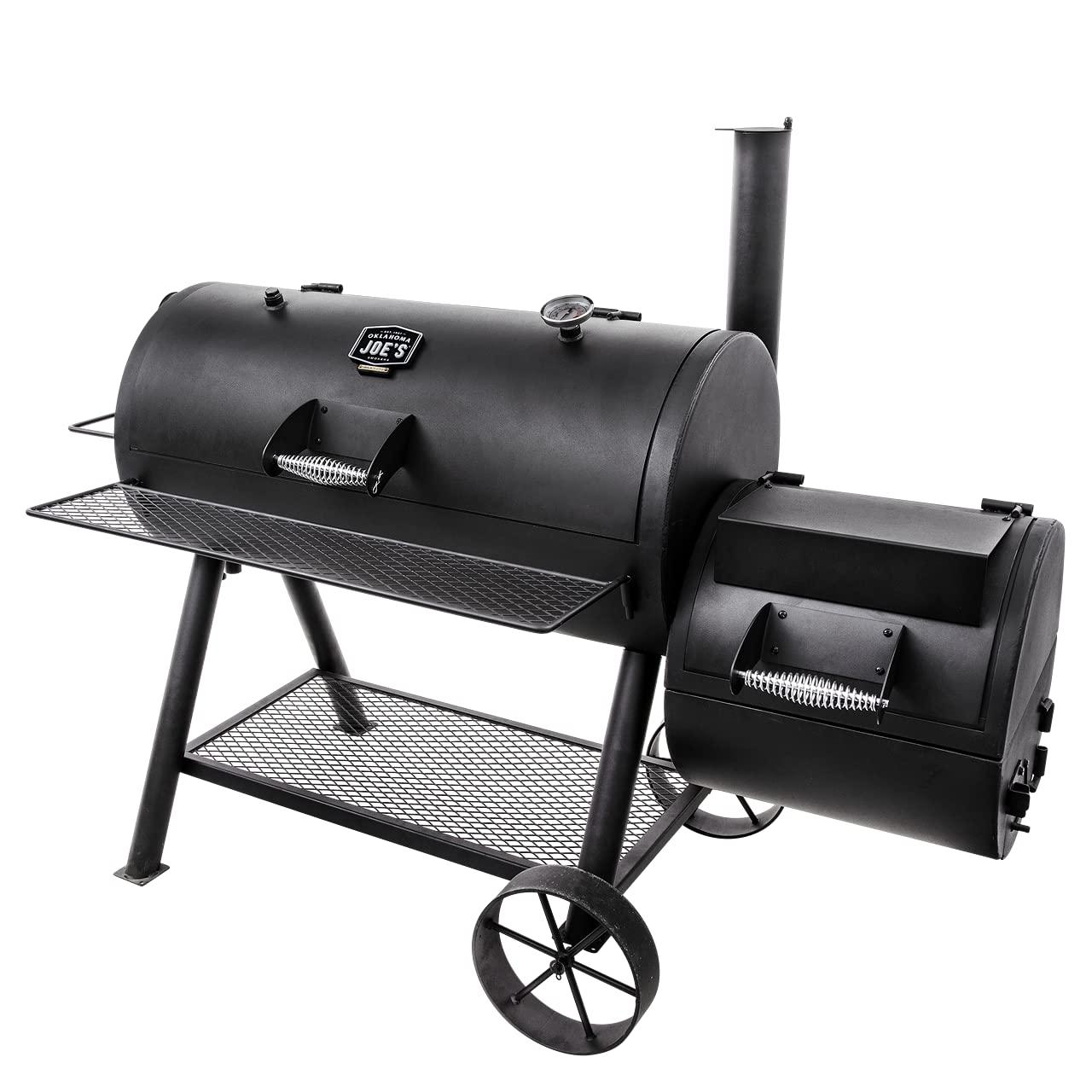 Oklahoma Joe's Oklahoma Joe's 1060 sq. in. Longhorn Reverse Flow Offset Smoker, Black