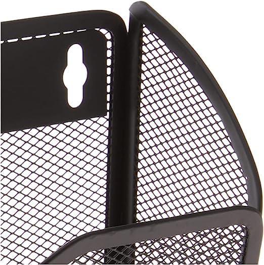 YBM HOME Mesh Wall Mount File Organizer Holder for Home and Office, Single Pocket Hanging File Holder for Folders, Documents, Letters, and Magazines, Silver 6 Pack