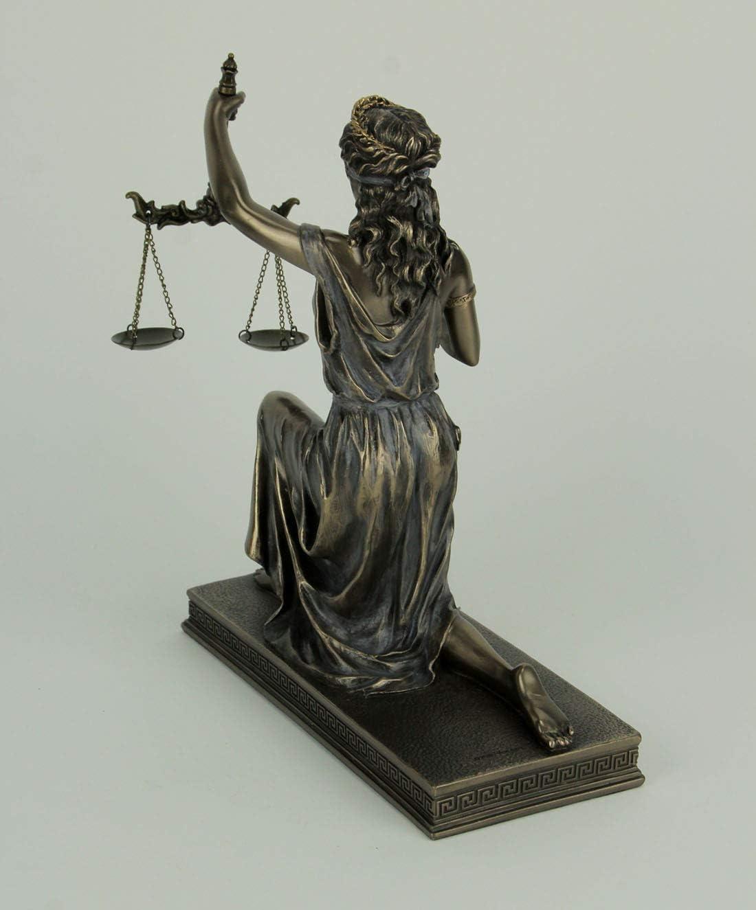 Greek Goddess Lady of Justice Statue 16"H La Justicia Themis Dike Figurine Decor