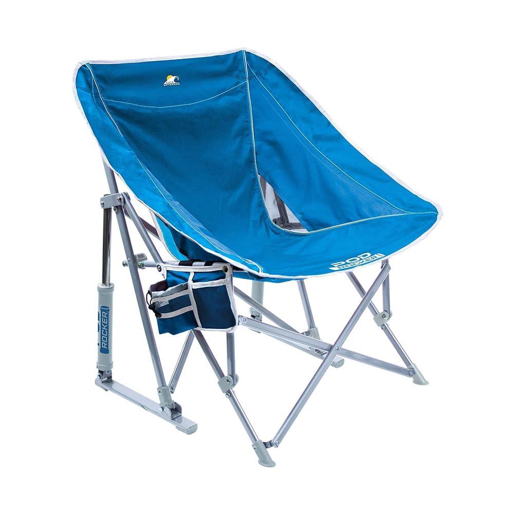 GCI Outdoor Pod Rocker Beach Chair, Saybrook Blue