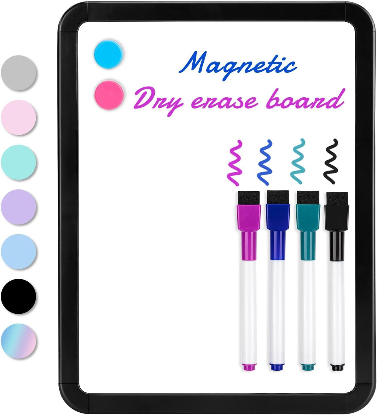 VUSIGN Small Dry Erase Whiteboard, 8.5 x 11 Inches White Board for Kids, Students, Fridge, Locker, Mini Dry Erase Board