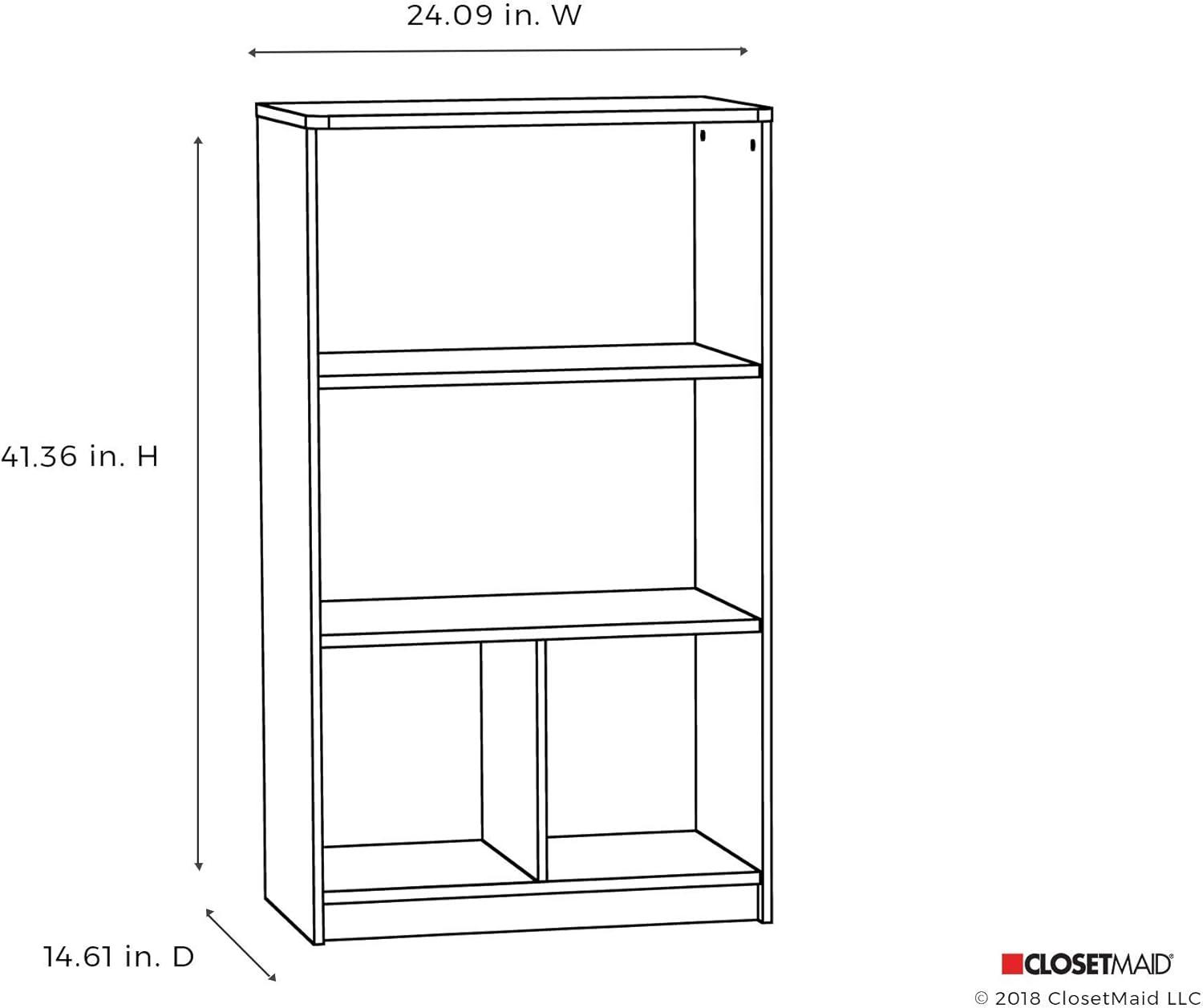 White 3-Tier Kids' Storage Shelf with Cubes