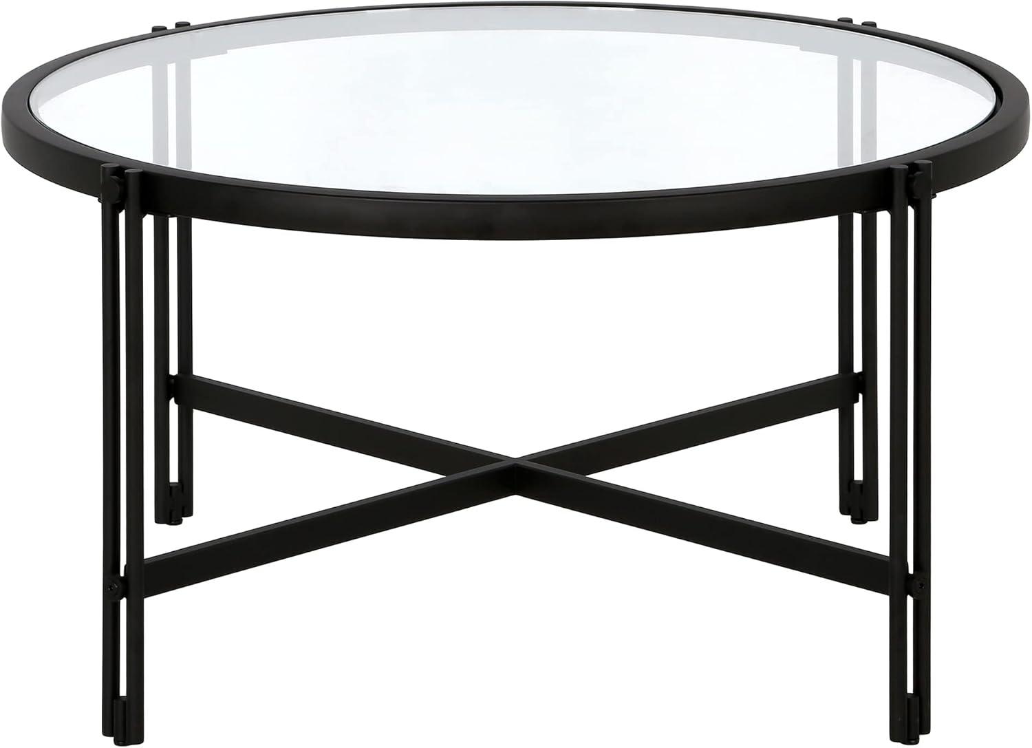 Henn&Hart 32" Black Coffee Table