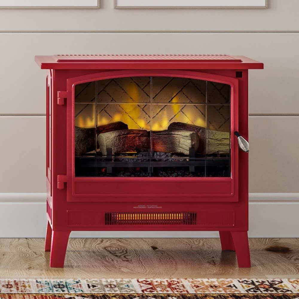 Country Living Smart Infrared Electric Fireplace Stove Heater, Alexa and Google Home Compatible