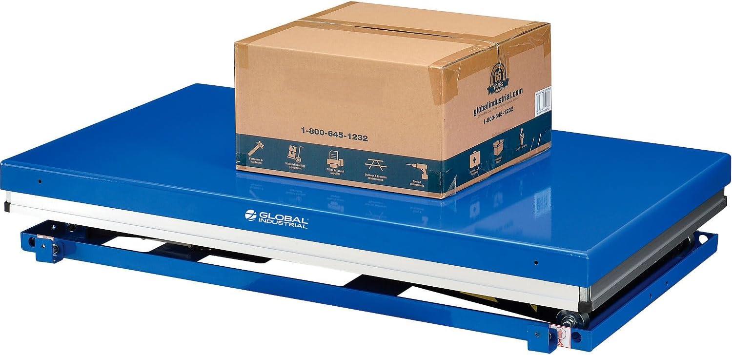 Global Industrial Power Scissor Lift Table, Hand & Foot Control, 48" x 36", 2200 Lb Capacity