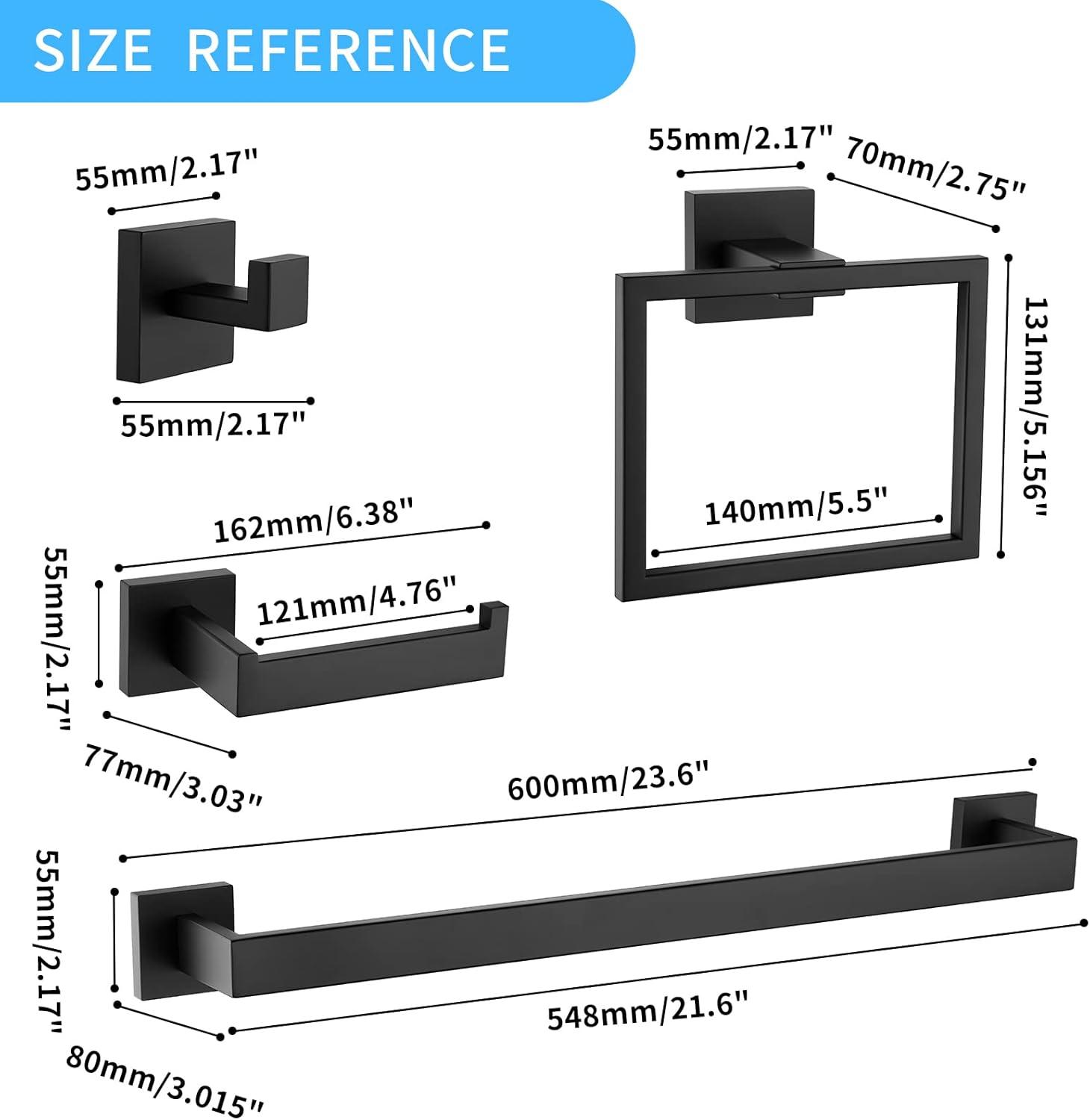 4 - Piece Bathroom Hardware Set