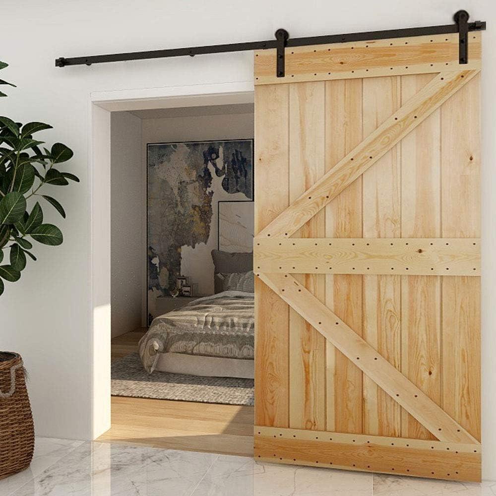 CCJH 4FT Sliding Barn Door Kit - Stylish & Durable Solution for Closet/Kitchen Doors