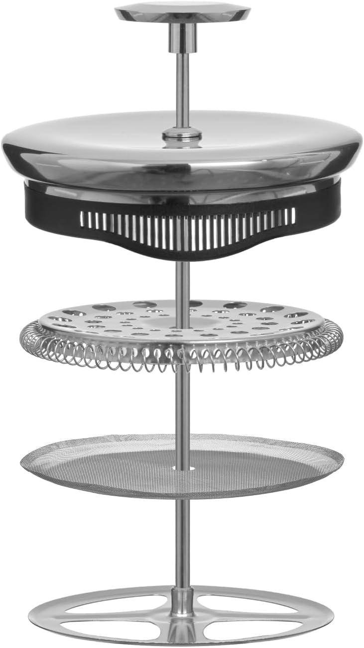 JoyJolt JG10327 JoyJolt Savor Fluted French Press Coffee and Tea Maker, 33.8oz