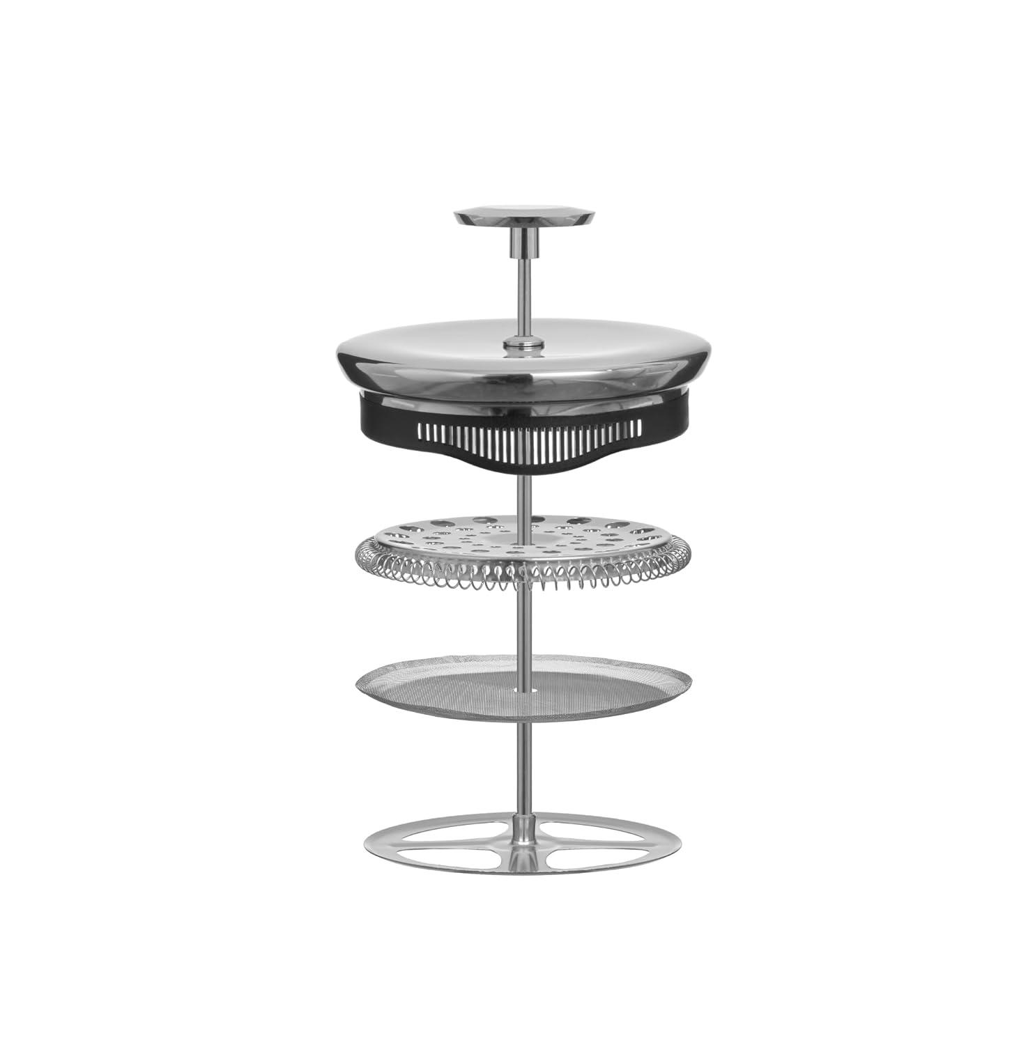 JoyJolt JG10327 JoyJolt Savor Fluted French Press Coffee and Tea Maker, 33.8oz