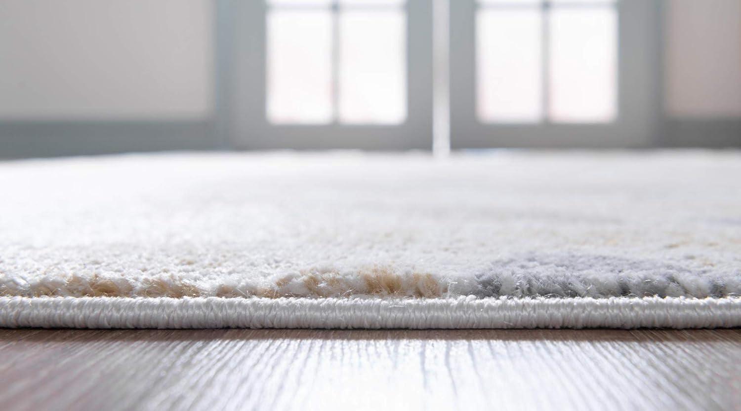 Rugs.com Charleston Collection Rug – 4' x 6' Yellow Low-Pile Rug Perfect For Living Rooms, Large Dining Rooms, Open Floorplans