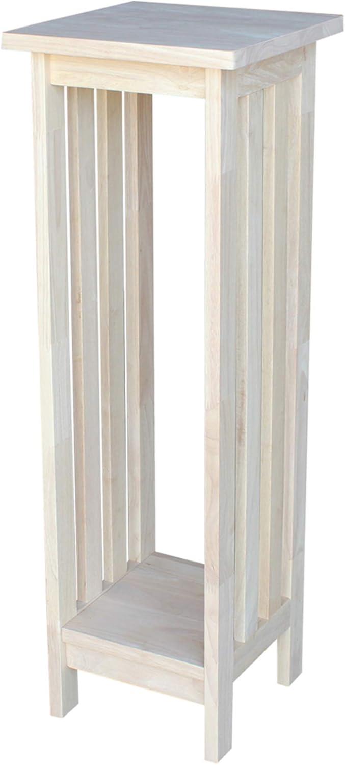 Spencer Server Unfinished - International Concepts: Hardwood Indoor Planter Holder