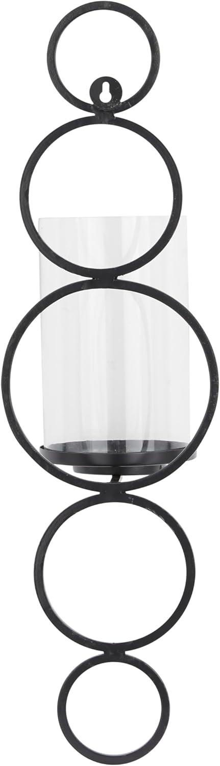 CosmoLiving by Cosmopolitan Black Metal Wall Sconce