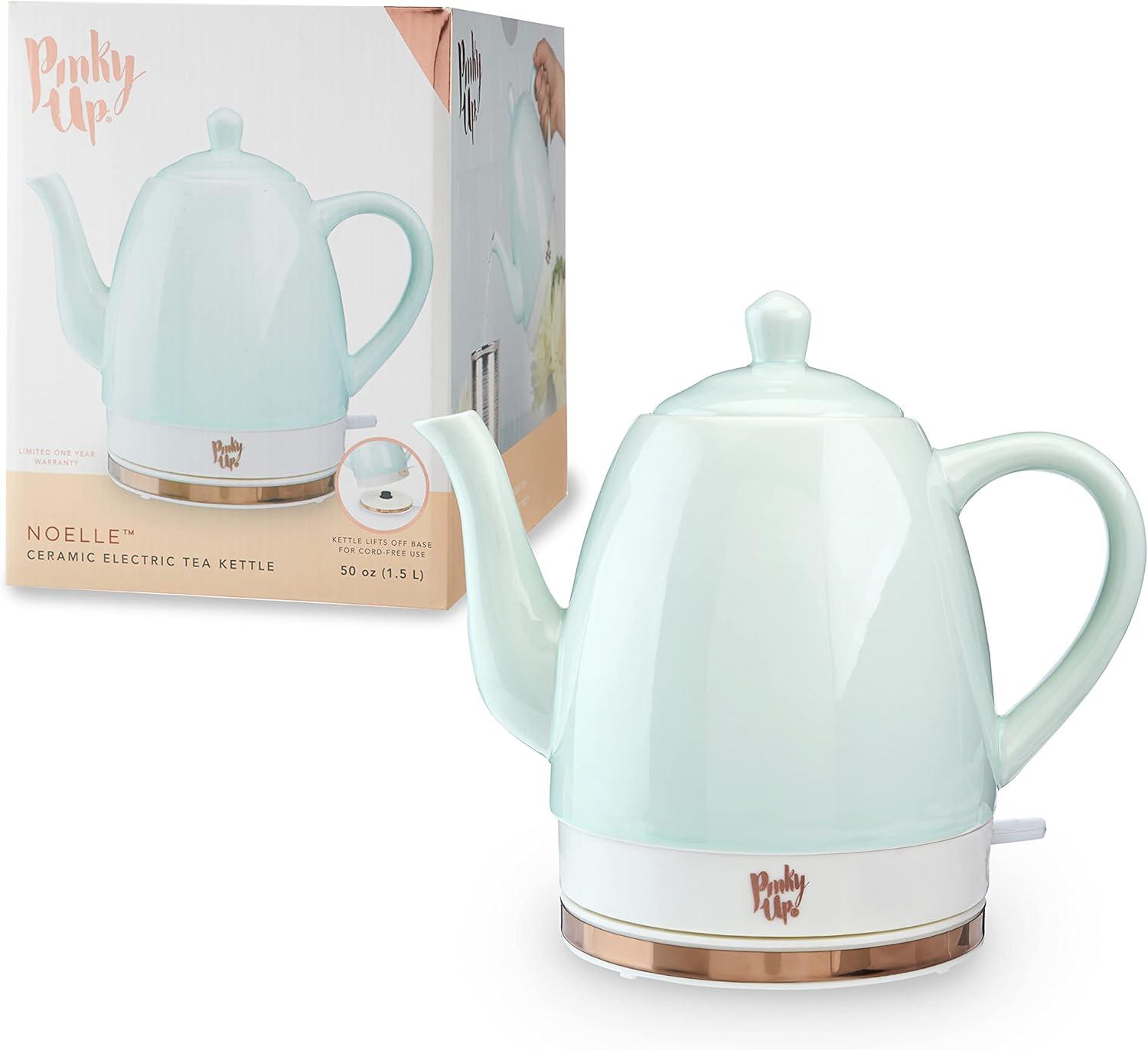 Pinky Up Noelle Ceramic Electric Tea Kettle