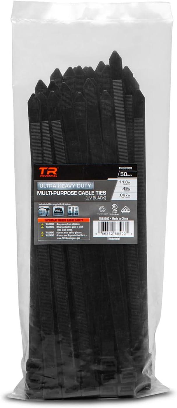 TR Industrial Ultra Heavy Duty Multi-Purpose UV Cable Ties (11.8")