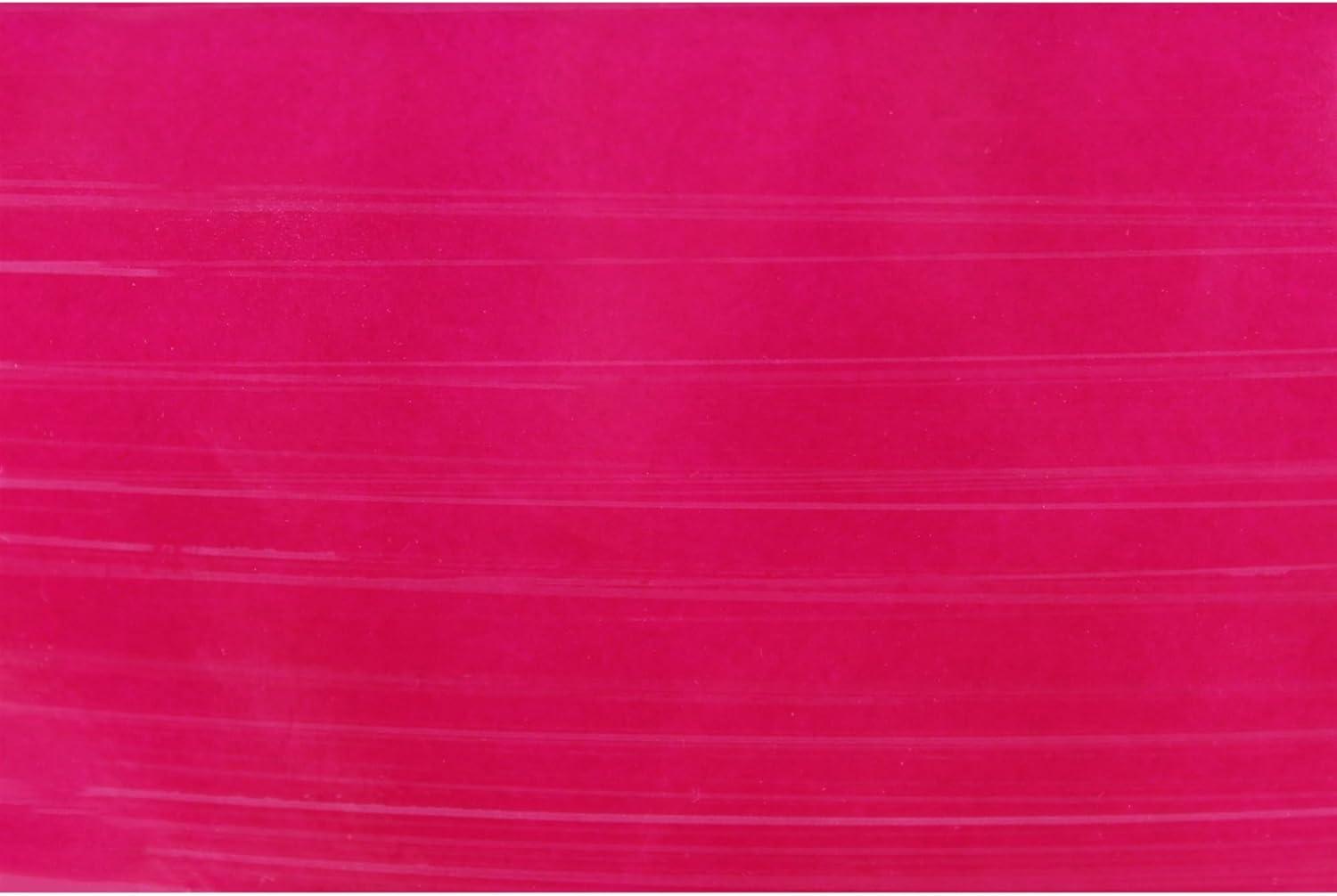 Garden Elements Indoor/Outdoor Glazed Brushed Happy Plastic Planter, Large, Bright Pink, 15"