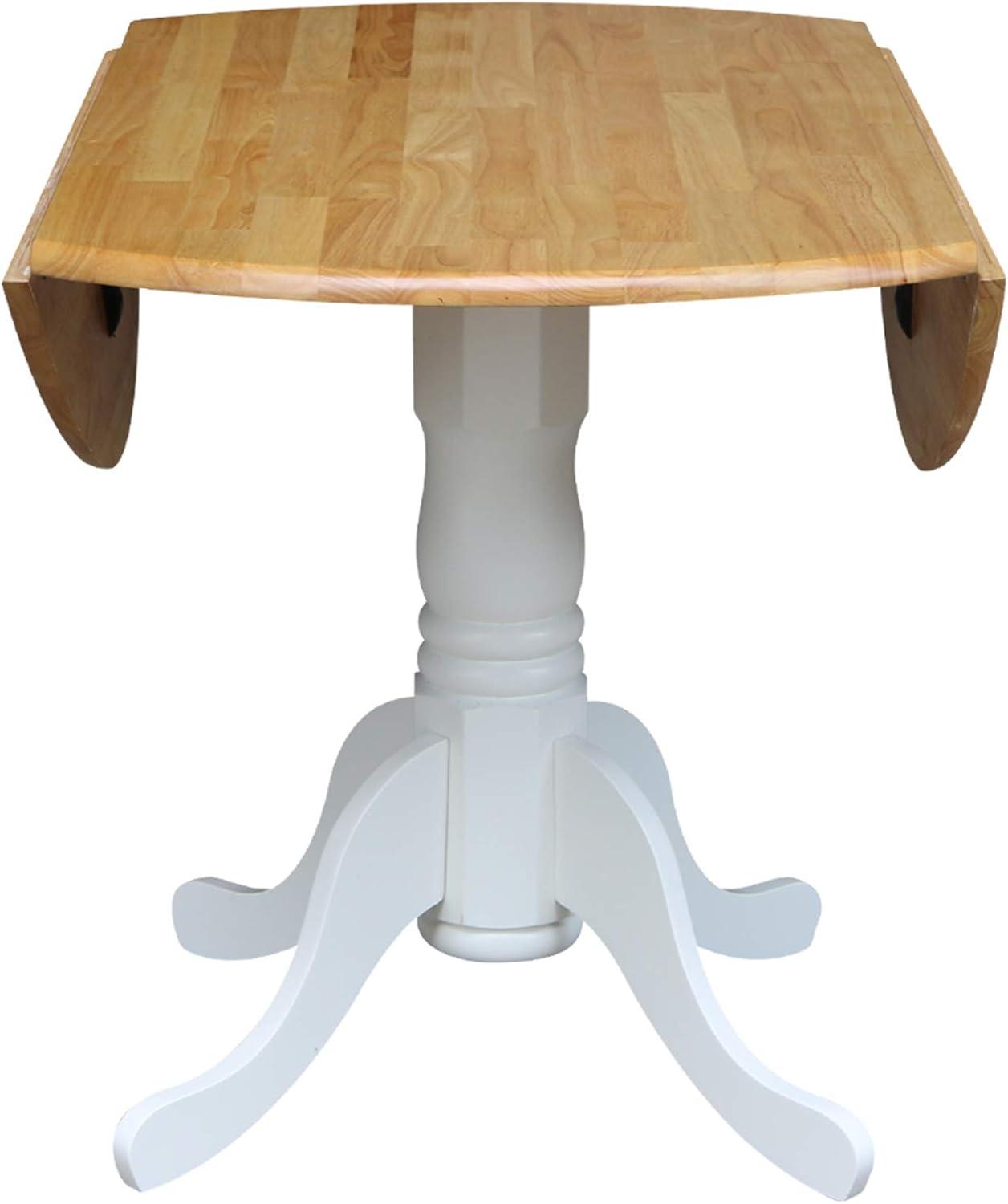 42" Mason Round Dual Drop Leaf Dining Table - International Concepts