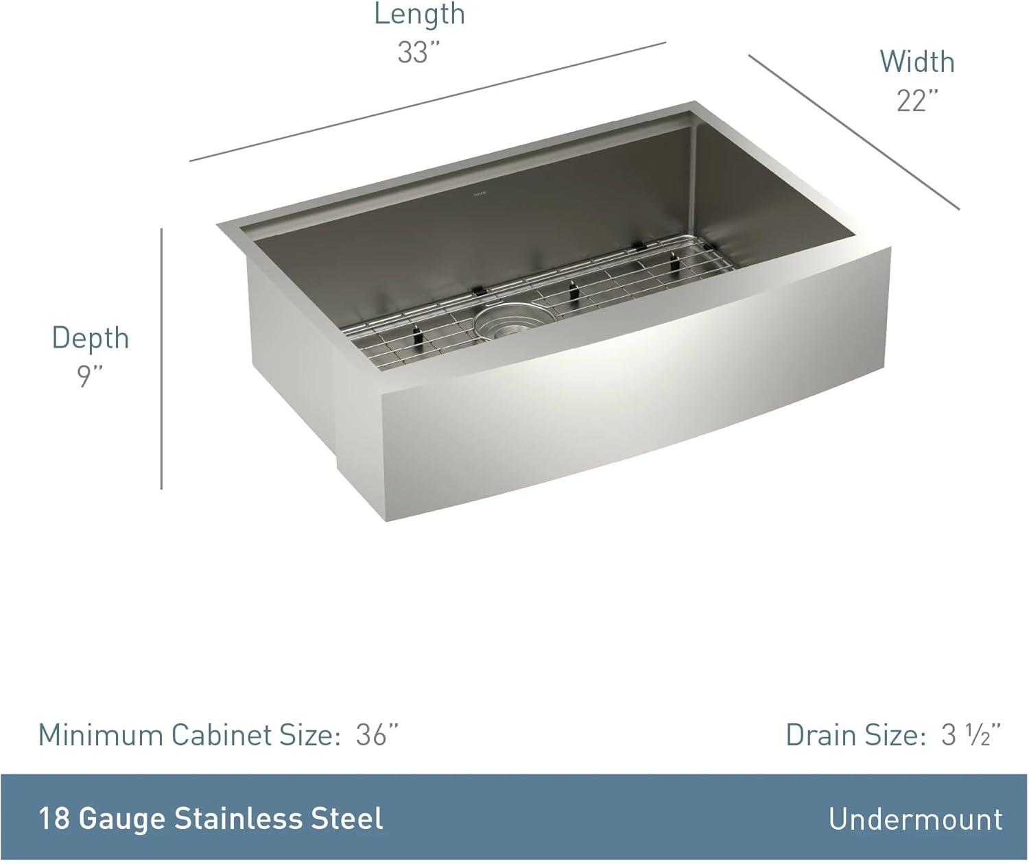 Stainless Steel Farmhouse Single Bowl Workstation Sink with Accessories