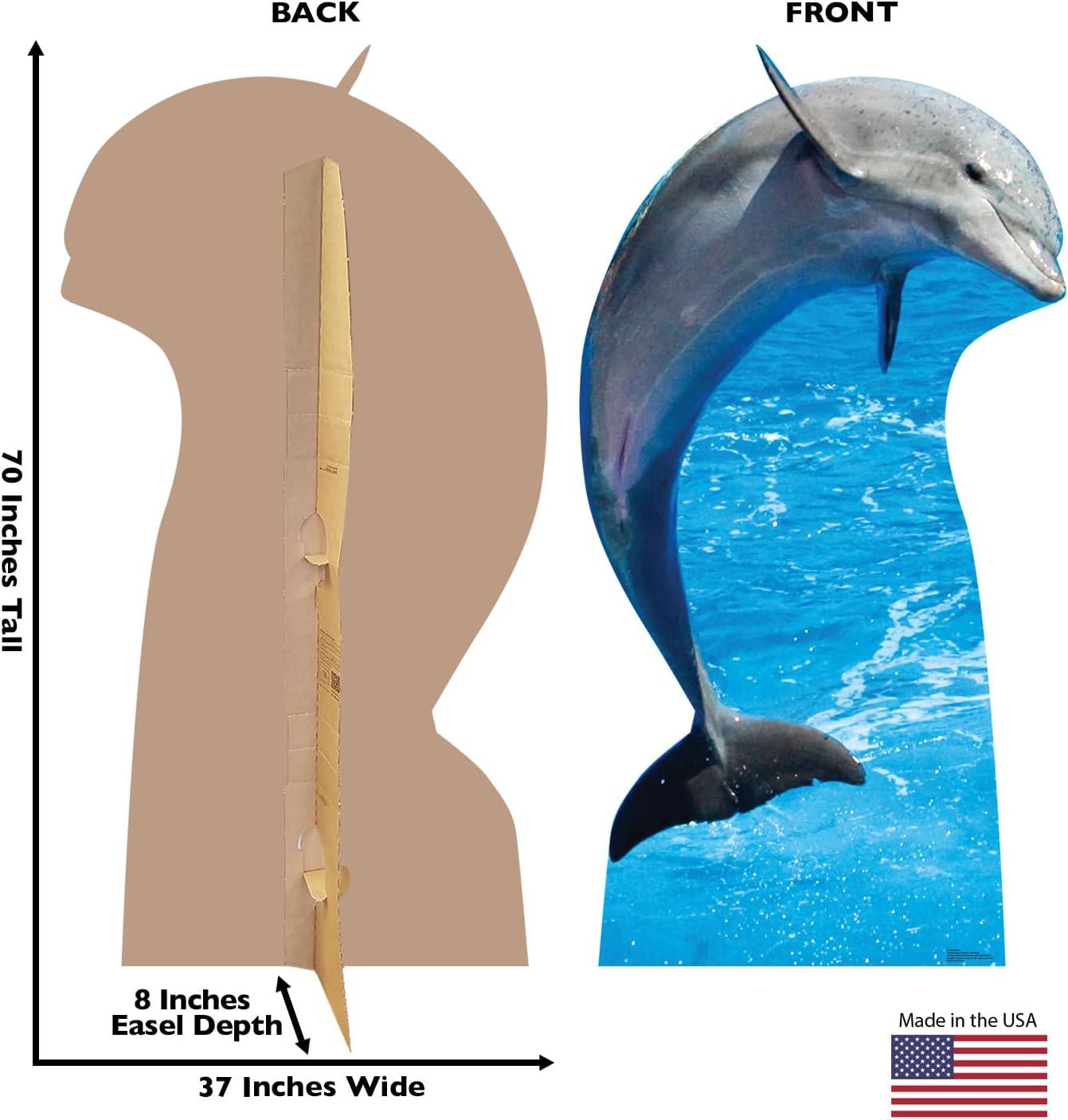 70 x 37 Inch Dolphin Life-Size Cardboard Cutout Standee