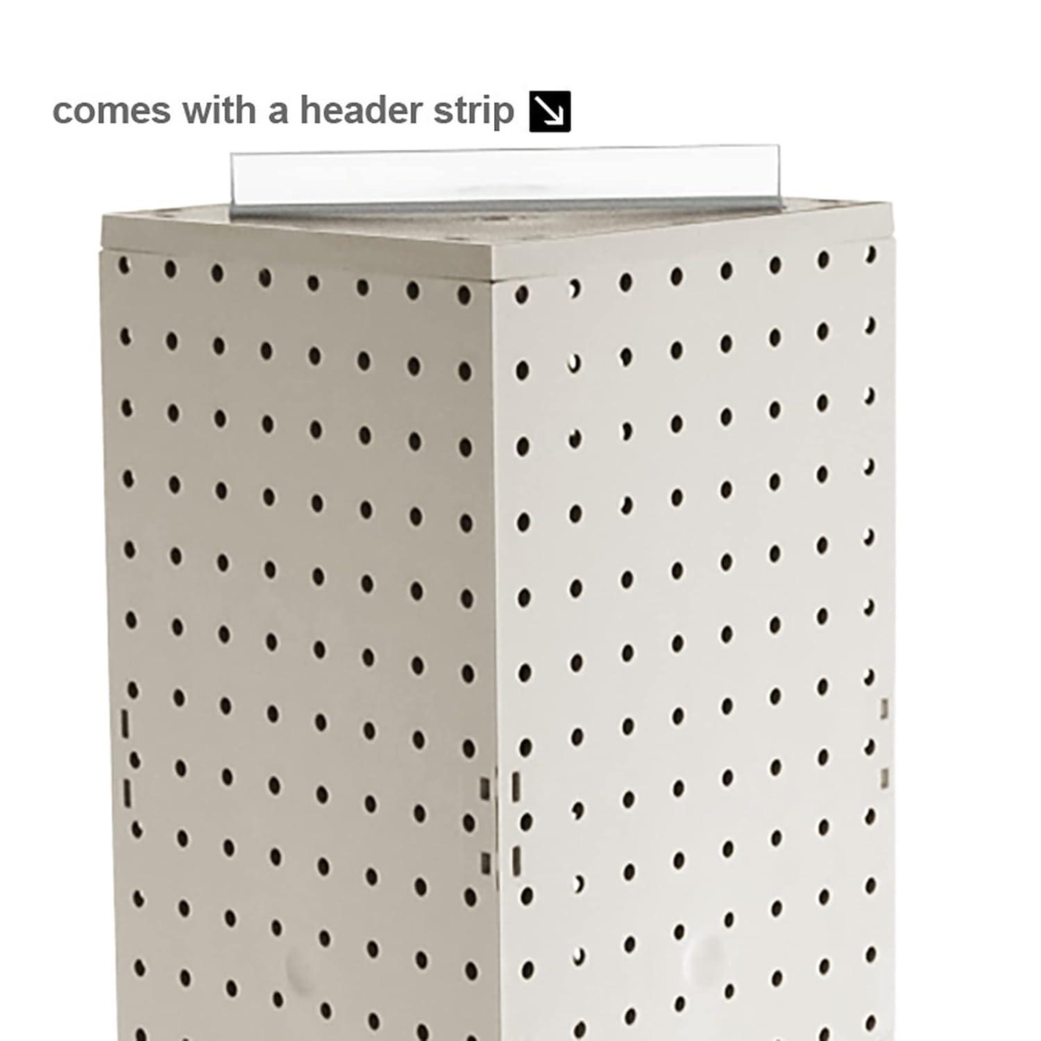 Azar Displays Four-Sided Revolving 8"W x 20"H Pegboard Counter Display