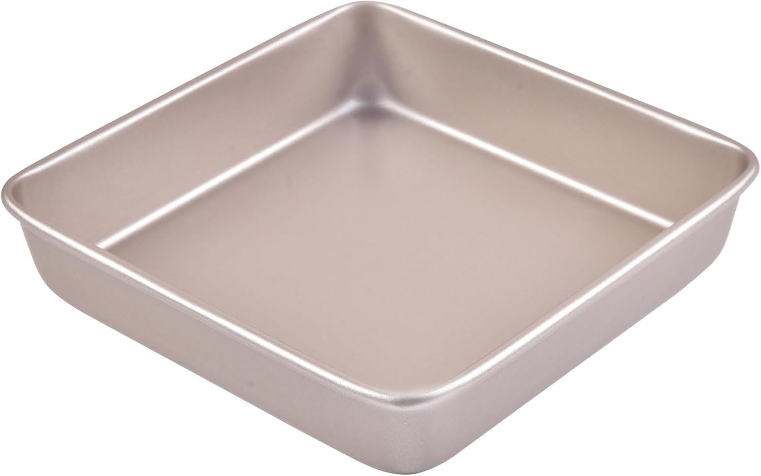 Cuisinart Chef's Classic 9" Non-Stick Champagne Color Square Cake Pan - AMB-9SCKCH: 9x9 Baking Pan, Carbon Steel