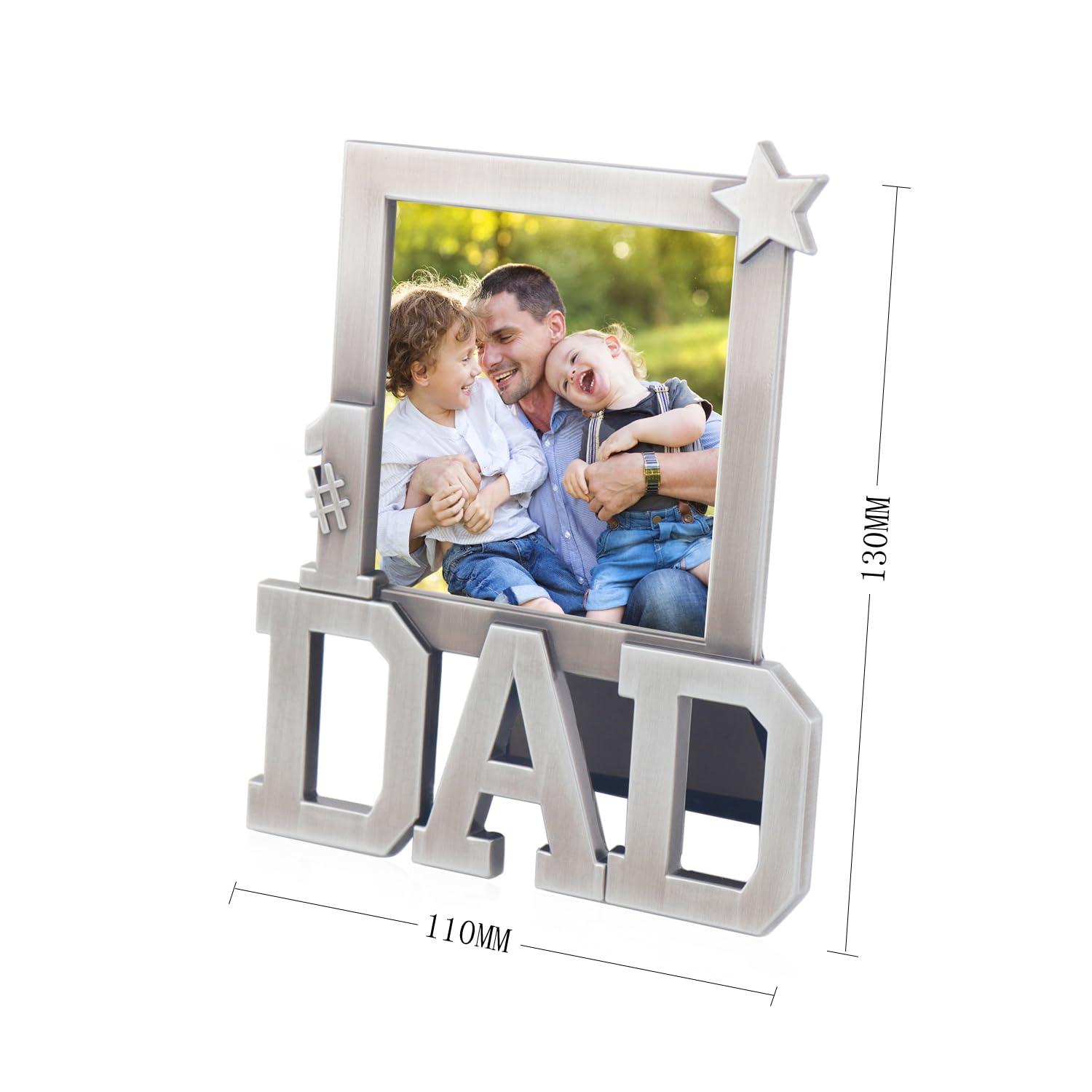 LASODY Dad Picture Frame-Dad gifts,Dad Gifts From Daughter,Dad Birthday Gifts 3x3 inch