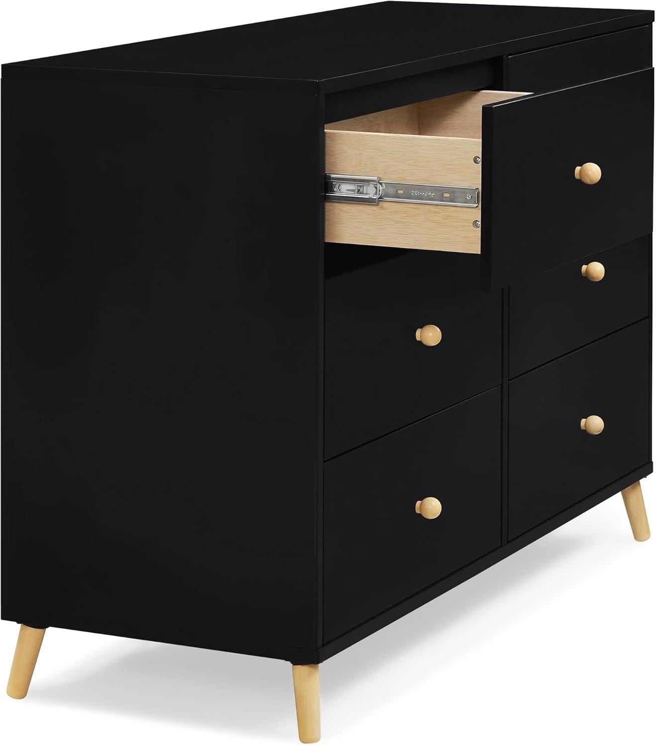 Ebony and Natural 6-Drawer Horizontal Dresser