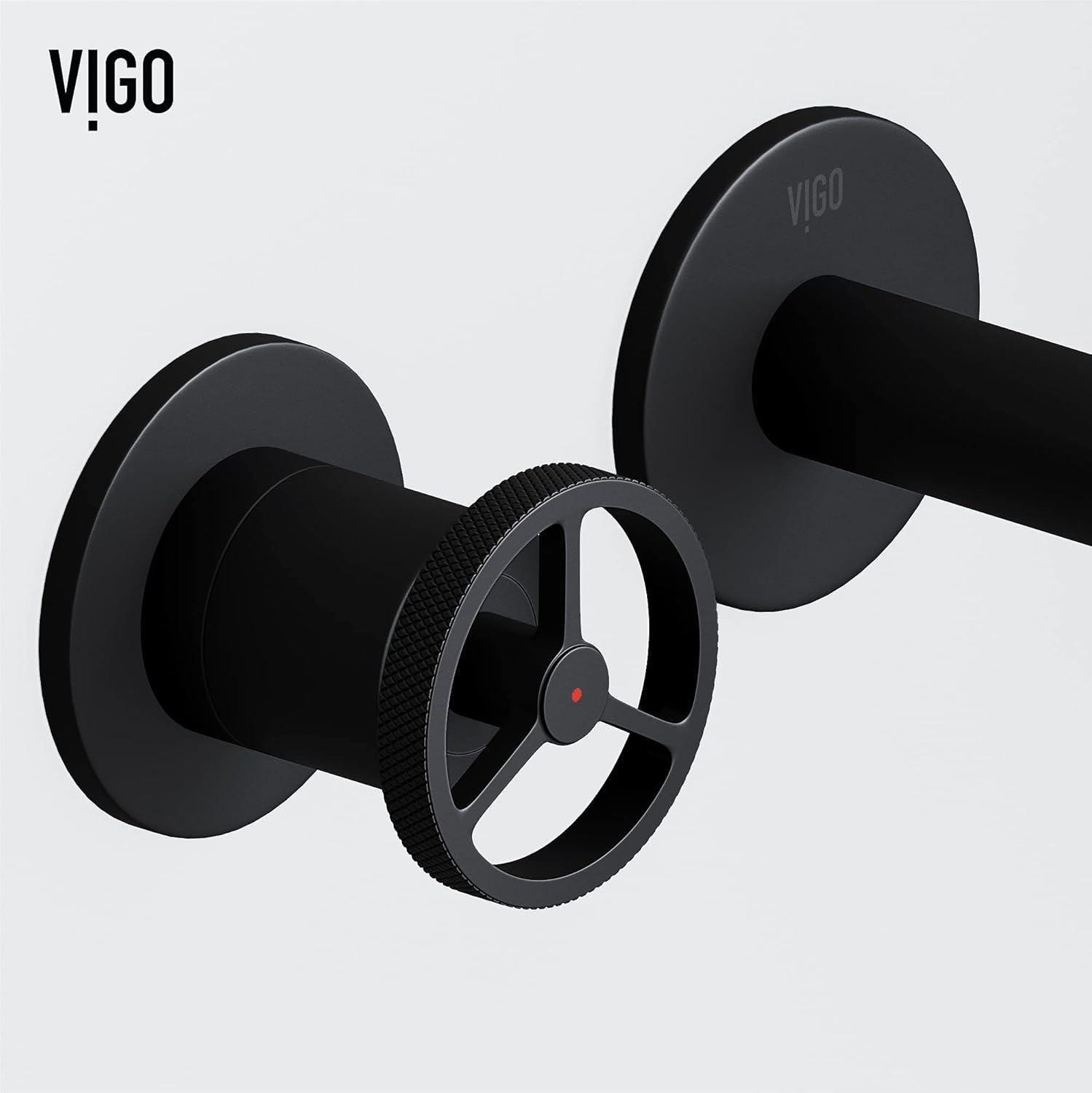 Cass 3" H Two Handle WaterSense Wall Mount Bathroom Faucet