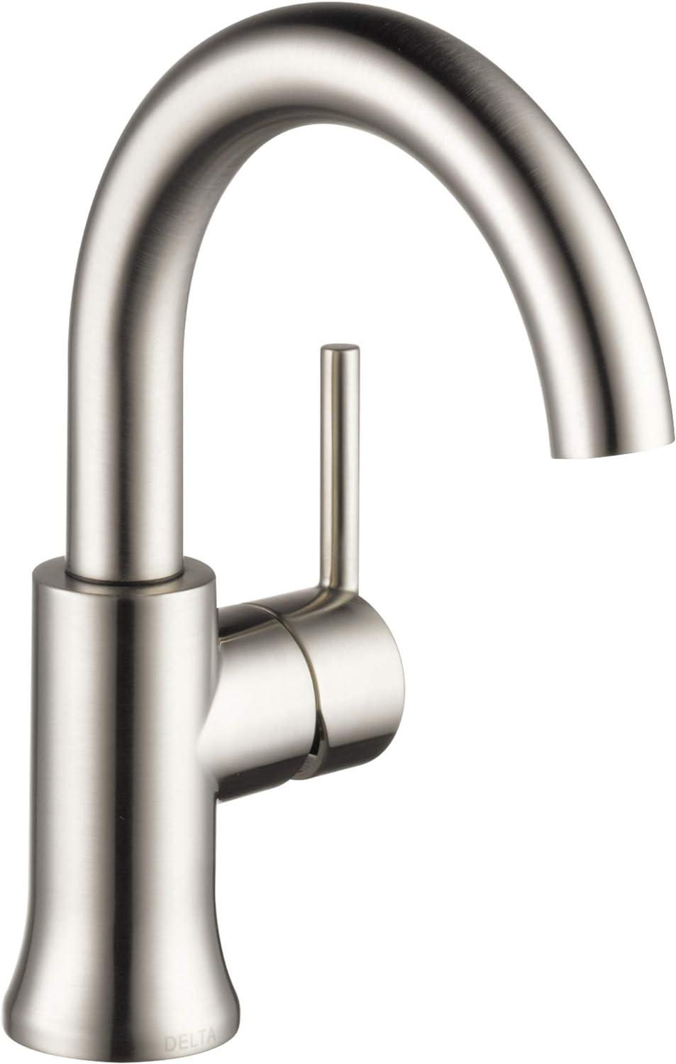 Trinsic Single Hole Bathroom Faucet with Drain Assembly, Single Handle Bathroom Sink Faucet