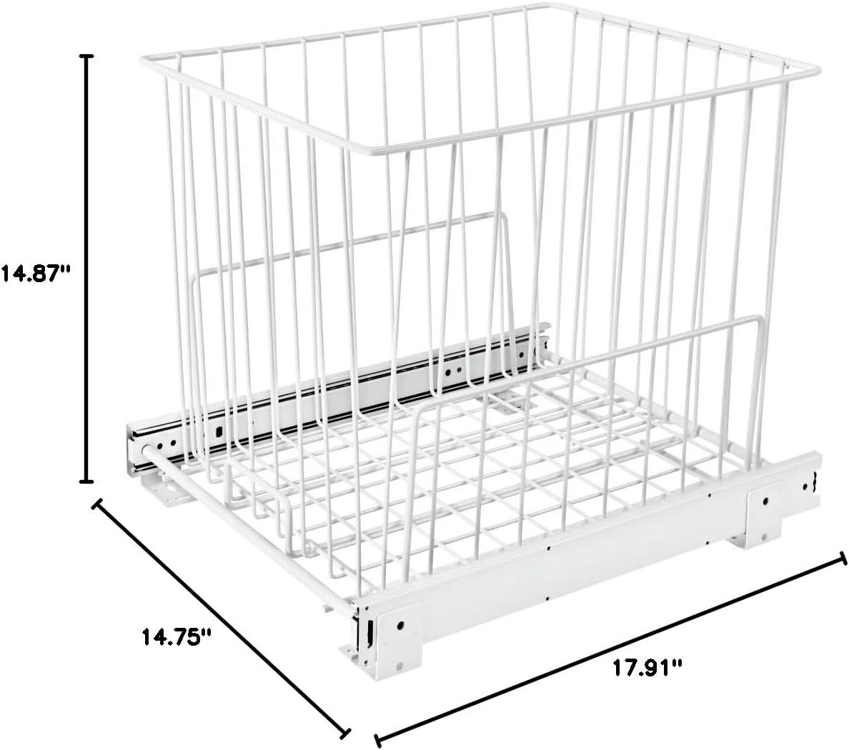 Rev-A-Shelf Rev-A-Shelf Steel Wire Pull Out Hamper for Vanity/Closet Applications