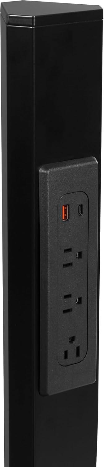 Power Anywhere Station-3AC/1USB- in Black Metal