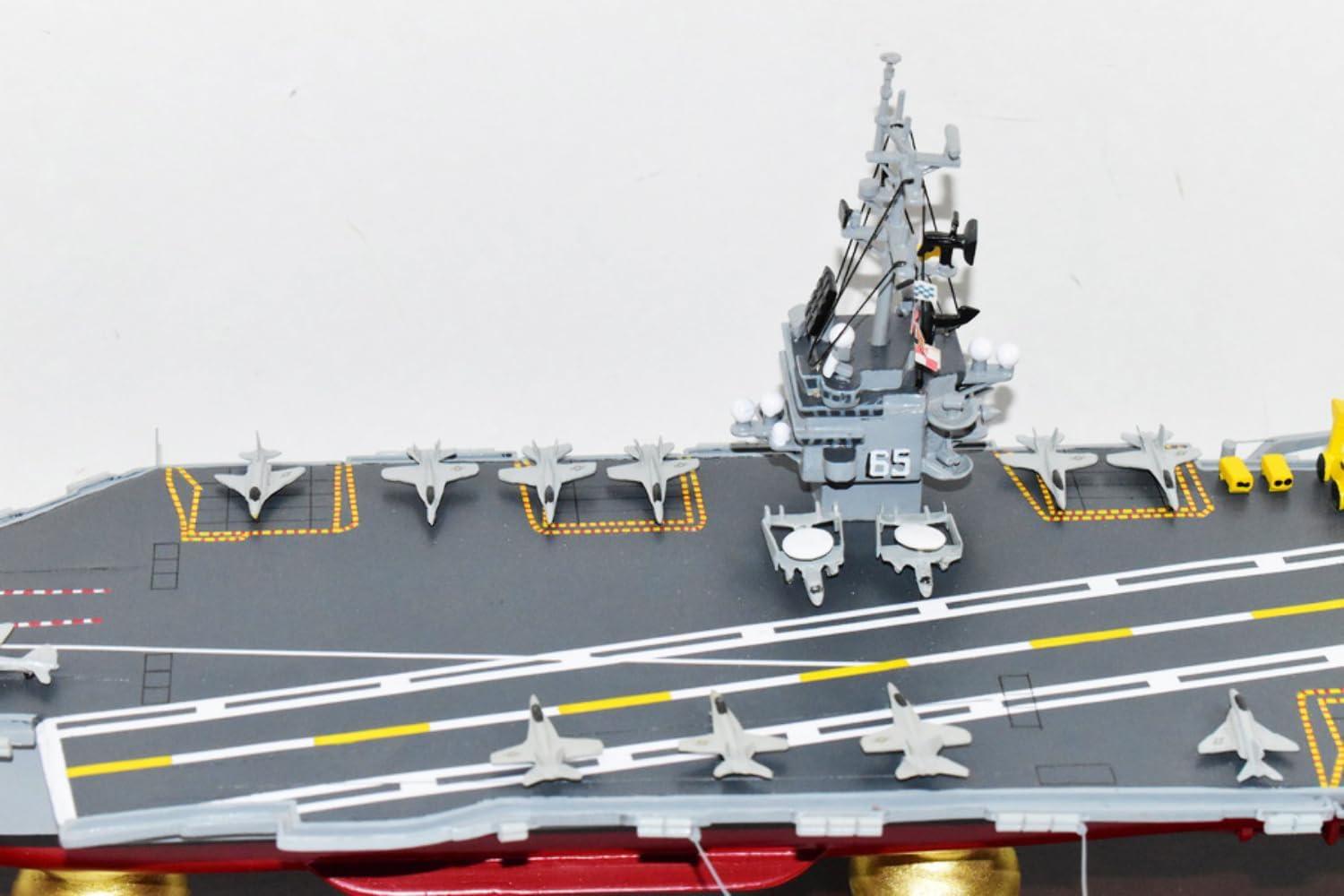 USS Enterprise (CVN-65) Aircraft Carrier Model - 24 inch,Navy,Scale Model,Mahogany,Enterprise Class