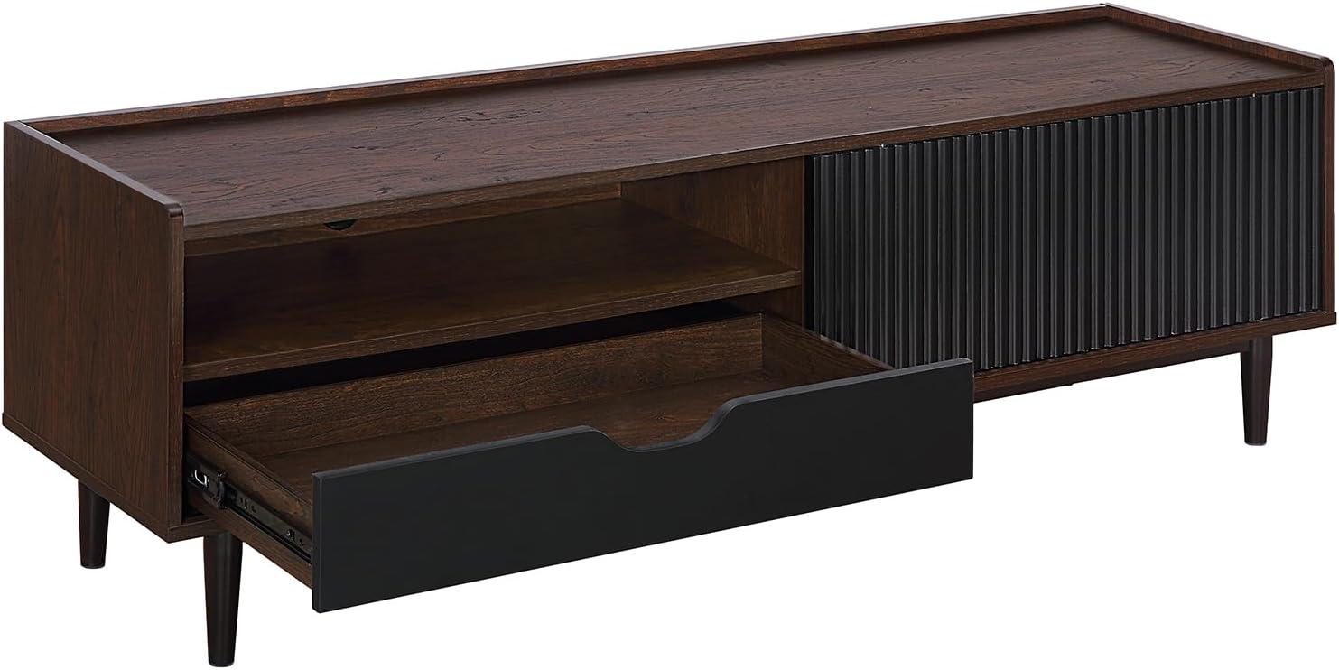 Duane Modern Ribbed TV Stand for TVs up to 55" - Manhattan Comfort