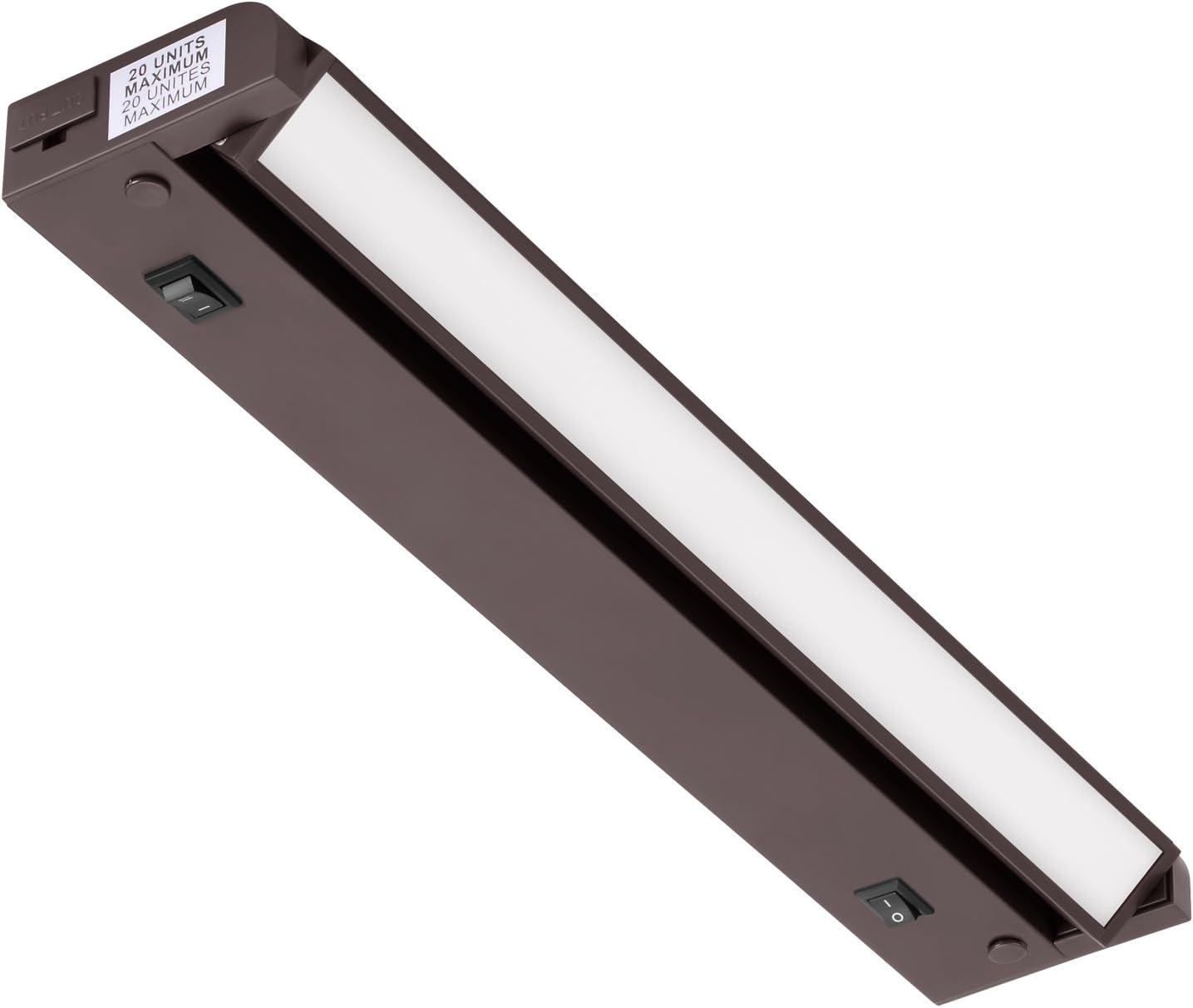 Inlight Swivel LED Under Cabinet Lighting,selectable12‘’/16‘’, 2700K/4000K, Plugged-In Only