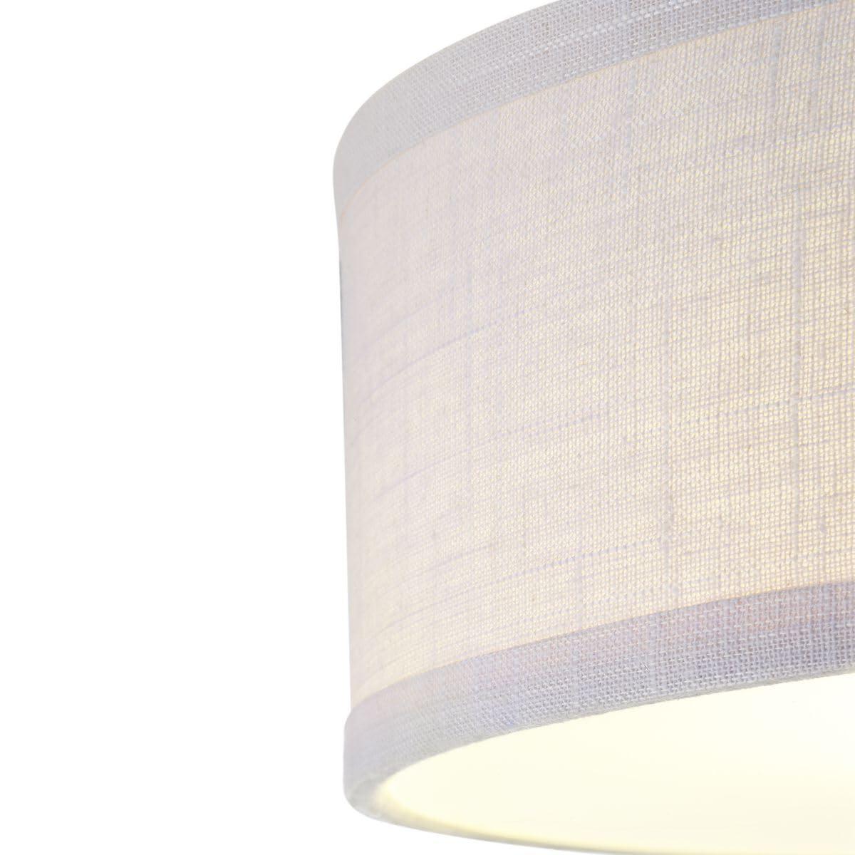 Progress Lighting Inspire Collection 1-Light LED Flush Mount, Graphite Finish, Fabric Shade