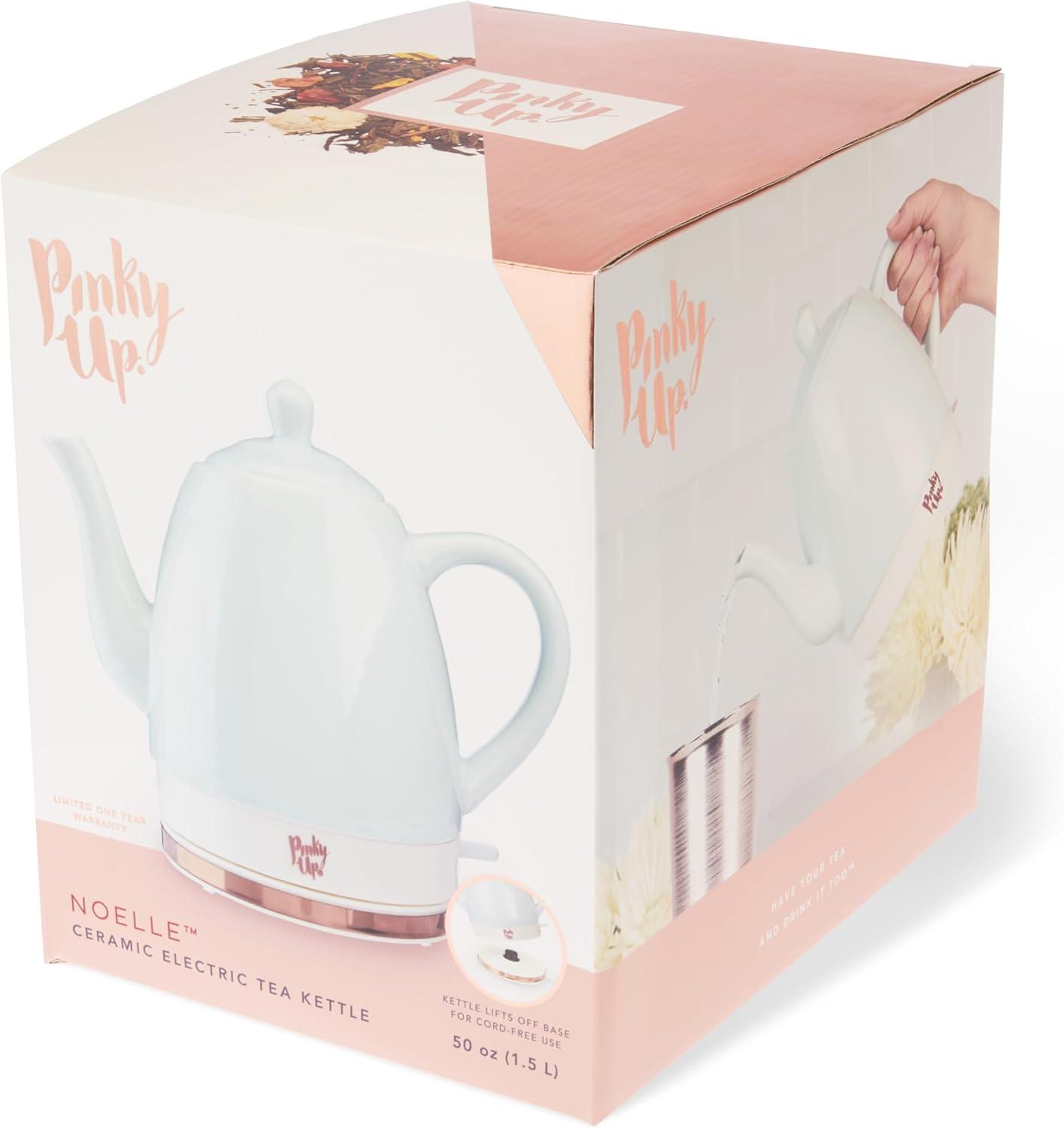 Pinky Up Noelle Ceramic Electric Tea Kettle