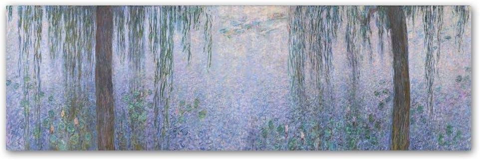 Monet Water Lilies Framed Canvas Art, 10 x 32 Inches