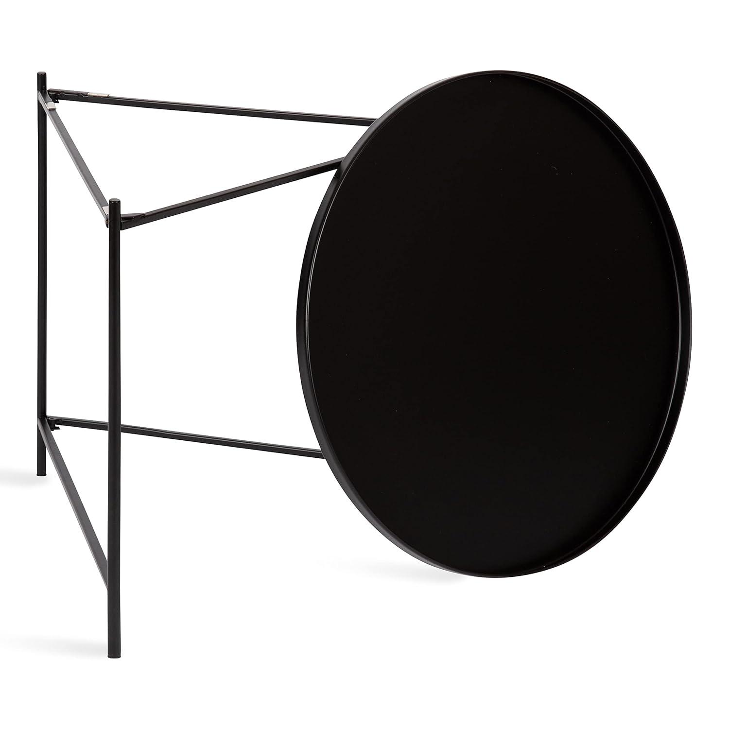 Kate and Laurel Ulani Round Metal Nesting Table, 2 Piece, Gold